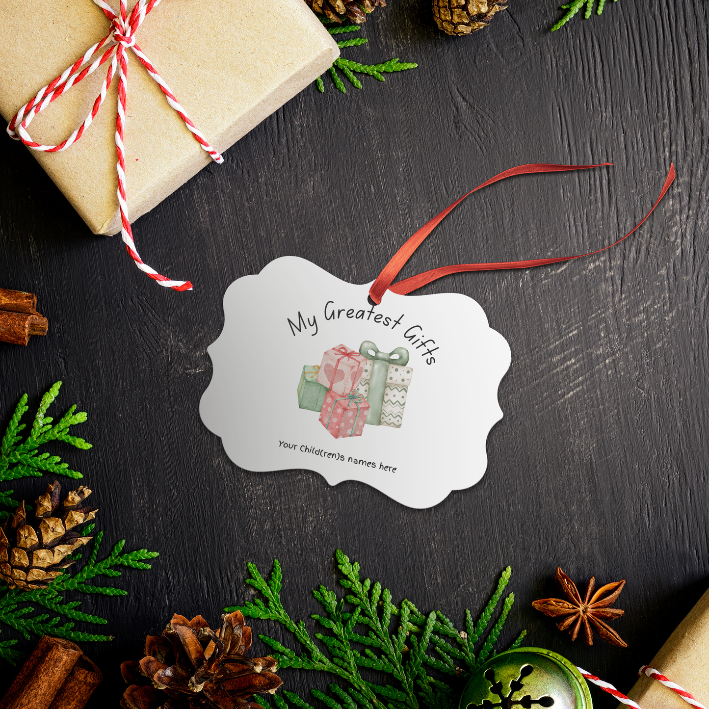 My Greatest Gifts Customized Medallion Ornament π