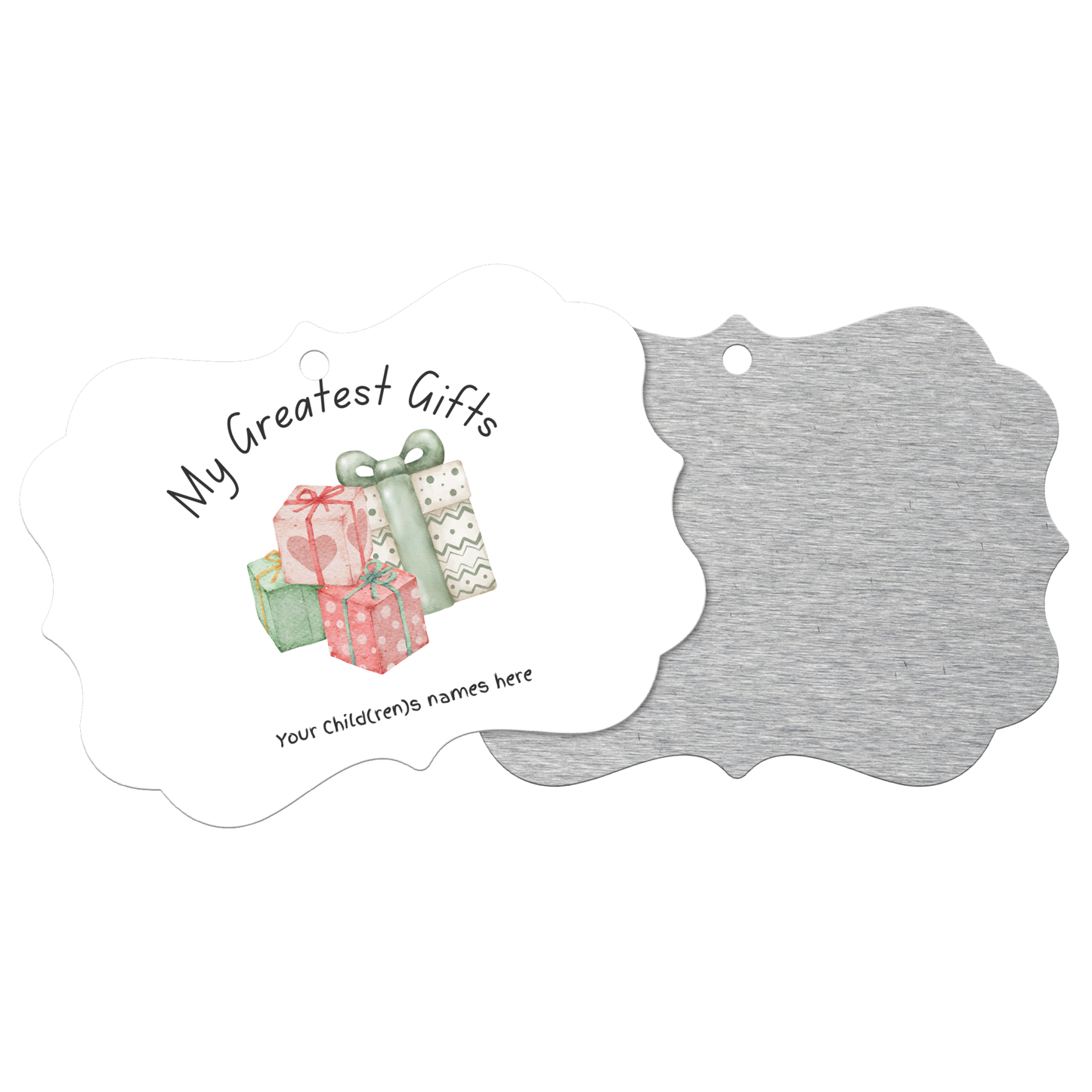 My Greatest Gifts Customized Medallion Ornament π