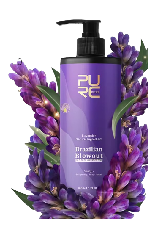 Lavender Keratin Hair Treatment Relaxer and Tamer