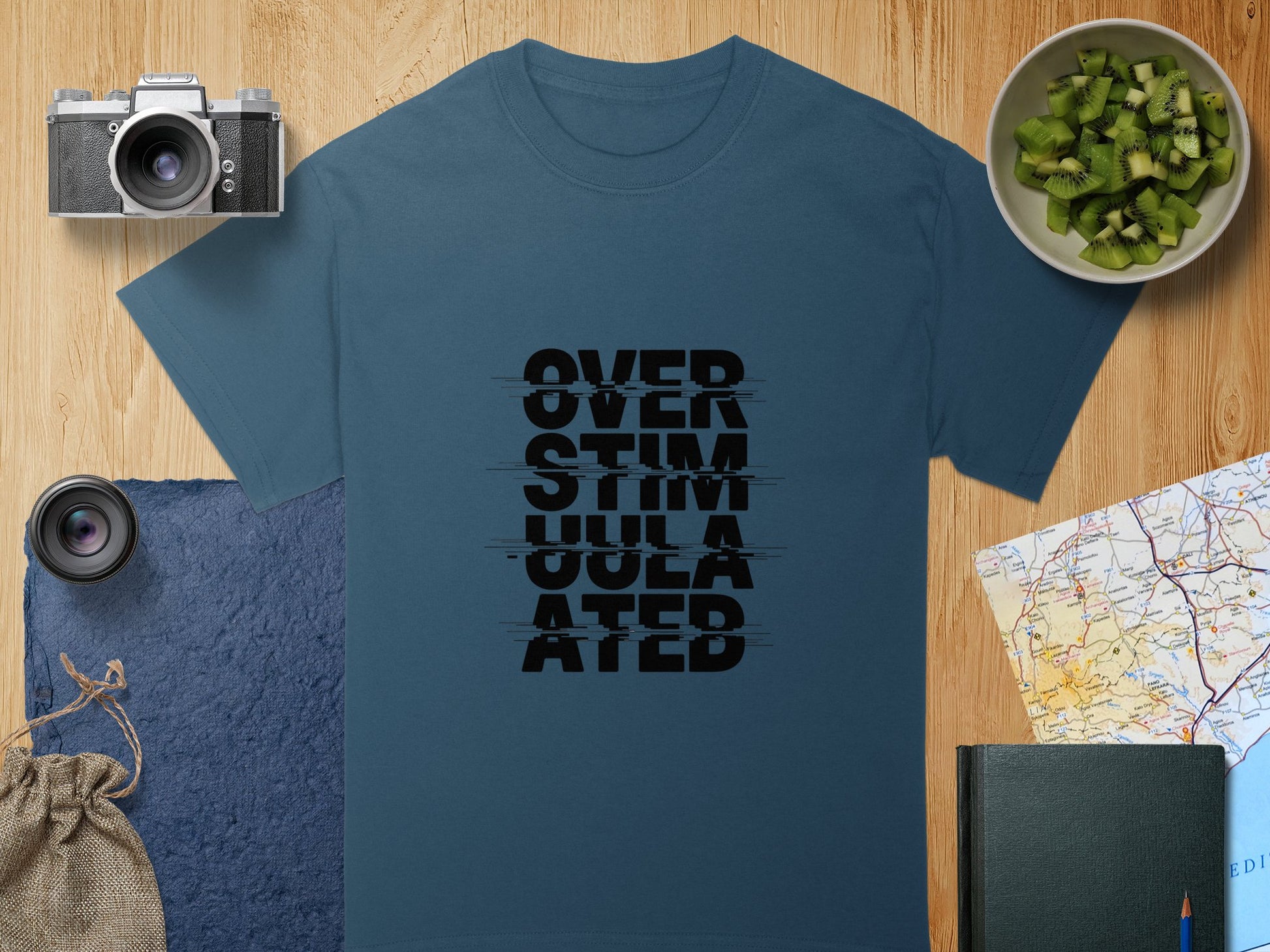 Overstimulated Graphic Tee for a Unique Product Type